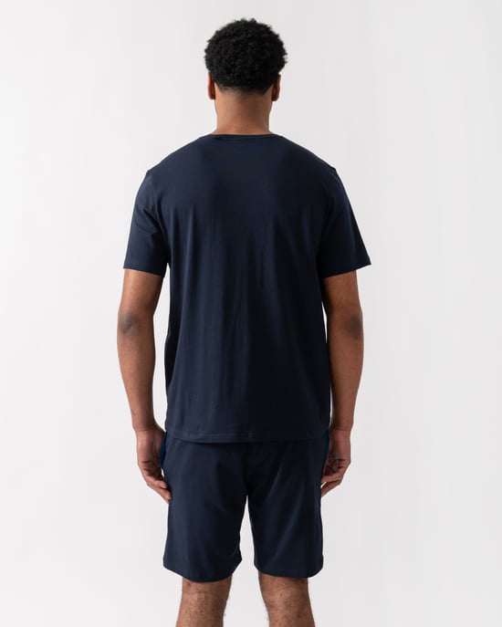 Mix&Match mit gesticktem Logo T-Shirt in Marineblau - Image 2