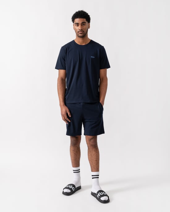 Mix&Match mit gesticktem Logo T-Shirt in Marineblau - Image 3
