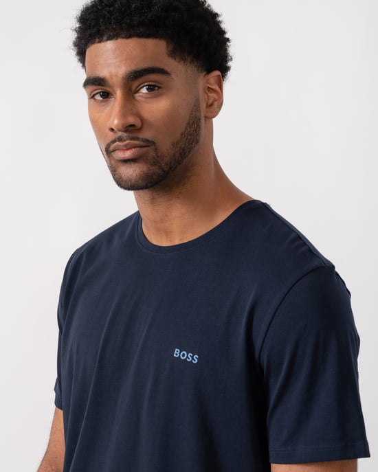 Mix&Match mit gesticktem Logo T-Shirt in Marineblau - Image 4