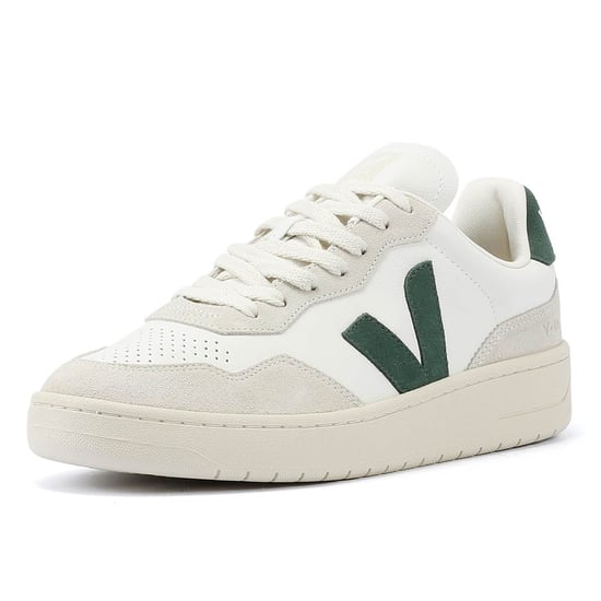 Veja V-90 Leder Männer Weiß/Grün Turnschuhe - Image 3