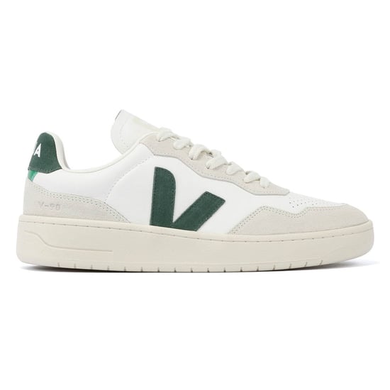 Veja V-90 Leder Männer Weiß/Grün Turnschuhe - Image 5