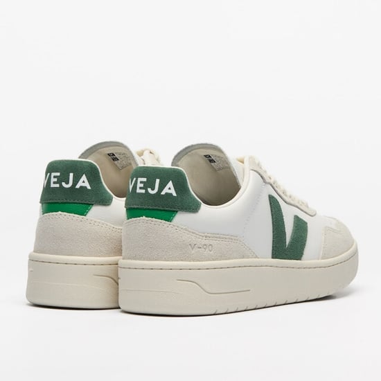 Veja V-90 Leder Männer Weiß/Grün Turnschuhe - Image 6