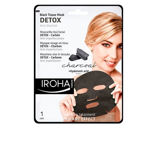 Iroha Nature Detox Schwarze Gewebemaske 1 Stück - Image 1
