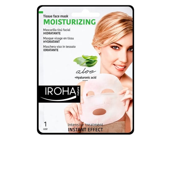 Iroha Nature Feuchtigkeitsspendende Tuchmaske - Aloe Vera 1 Stück - Image 1