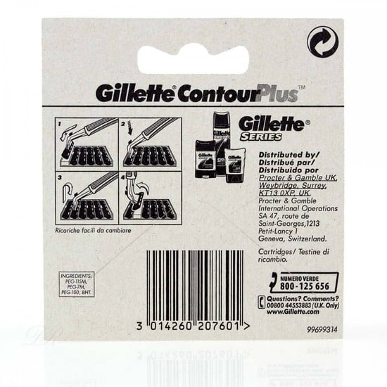 Gillette Contour Plus Razor Blades 5 Pack-Replacement Blades - Image 2