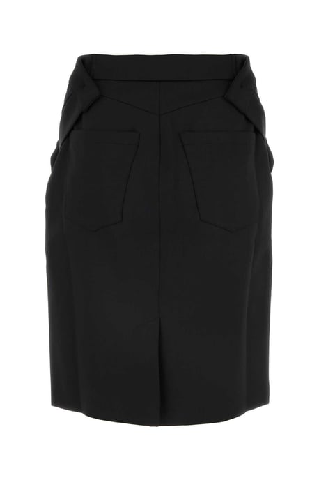 Schwarzer Stretch-Polyester-Mixrock - Image 2