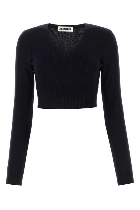 Mitternachtsblauer Wollpullover - Image 2