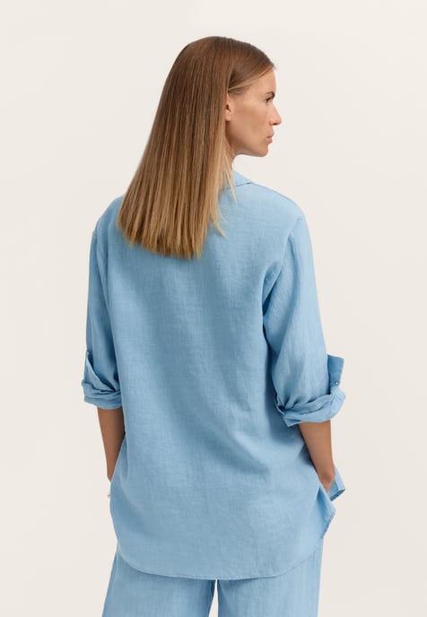 Bugatti Damen Bluse Modern Fit aus 100% Leinen - Image 2