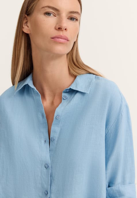 Bugatti Damen Bluse Modern Fit aus 100% Leinen - Image 4