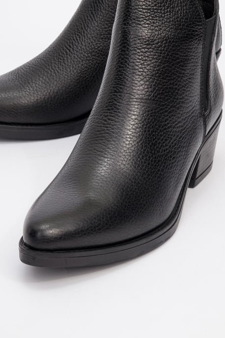 Dovena Leder Blockabsatz Stiefelette (Damen) - Image 3
