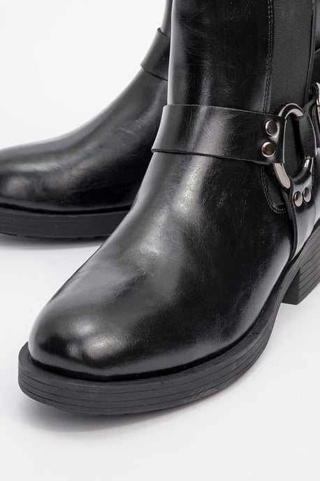 Stone Schnalle Reißverschluss Stiefelette - Image 3