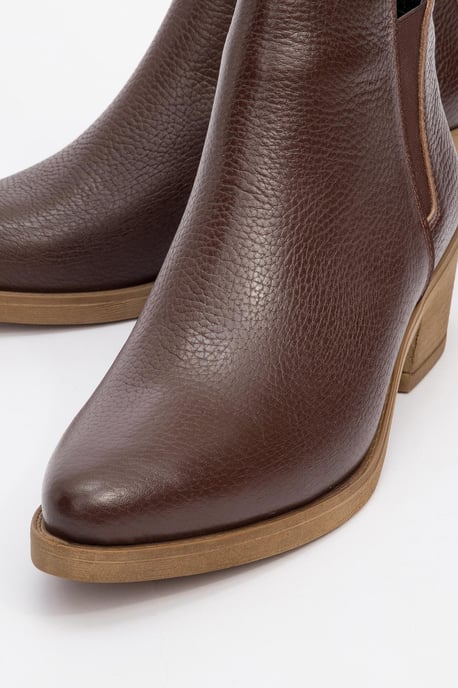 Dovena Leder Blockabsatz Stiefelette (Damen) - Image 3