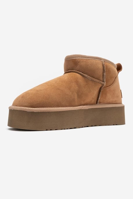 Havana Leder-Plateauform Stiefelette - Image 4