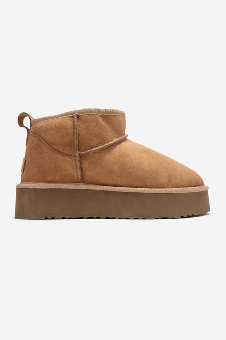 Havana Leder-Plateauform Stiefelette - Image 5