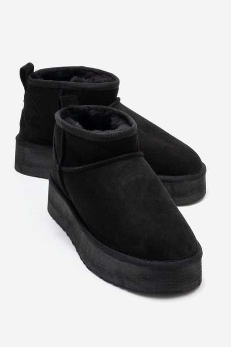 Havana Leder-Plateauform Stiefelette - Image 2