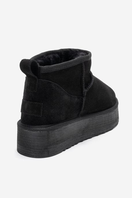 Havana Leder-Plateauform Stiefelette - Image 5