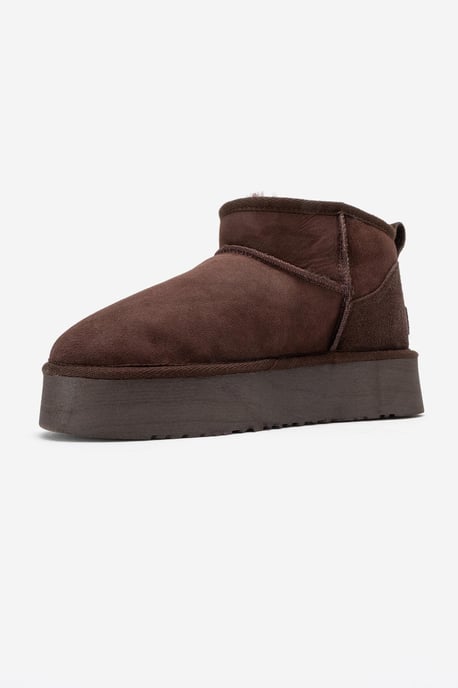 Havana Leder-Plateauform Stiefelette - Image 4