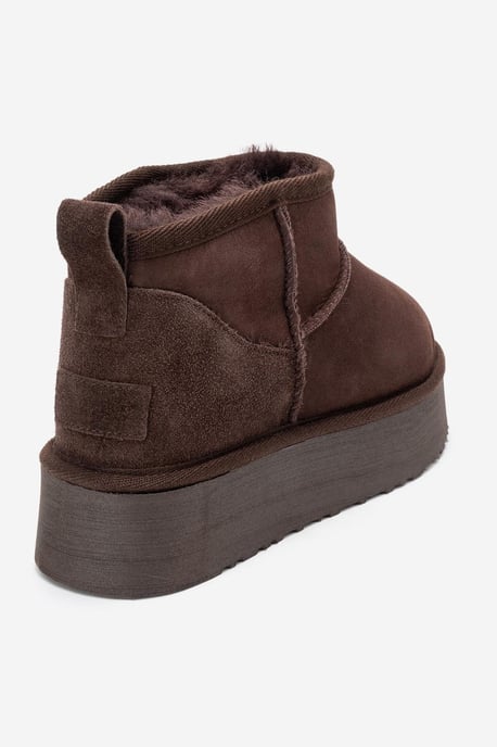 Havana Leder-Plateauform Stiefelette - Image 5