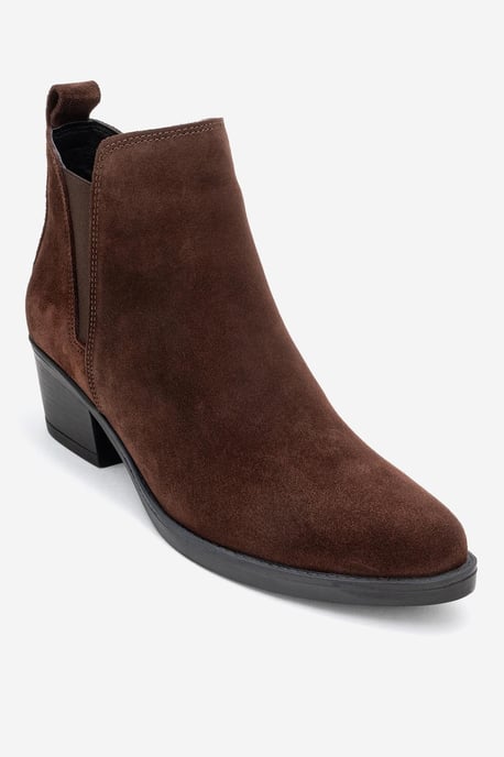 Dovena Leder Blockabsatz Stiefelette (Damen) - Image 3