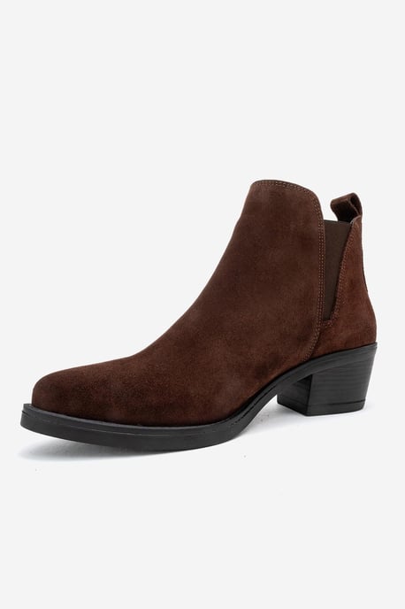 Dovena Leder Blockabsatz Stiefelette (Damen) - Image 4