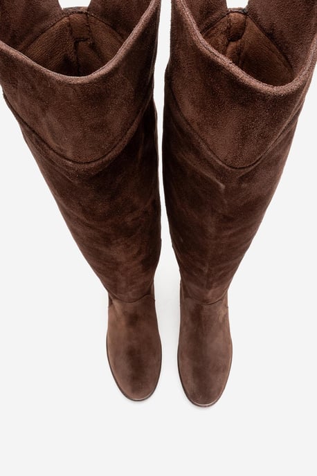 Petya Leder Oberschenkelhoher Stiefel - Image 3