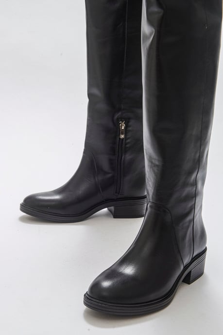 Petya Leder Oberschenkelhoher Stiefel - Image 4