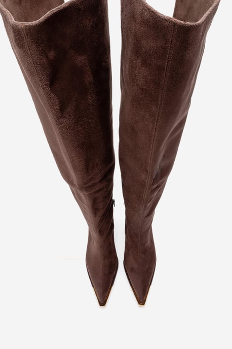 Vody Overknee Stiefel mit Reißverschluss und Stilettoabsatz (Damen) - Image 3