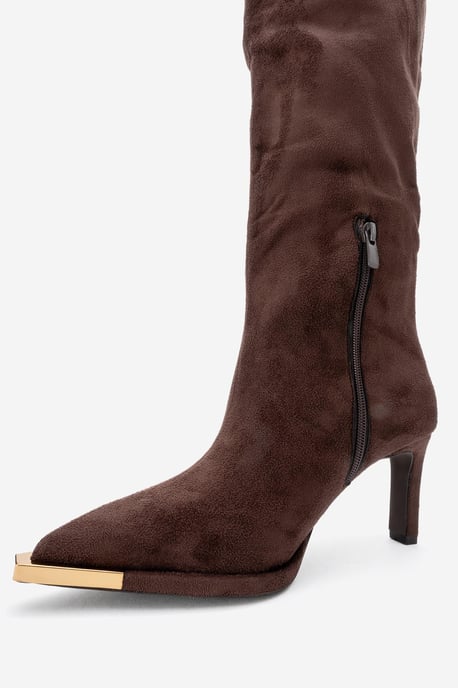 Vody Overknee Stiefel mit Reißverschluss und Stilettoabsatz (Damen) - Image 4