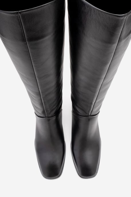 Taly Leder Blockabsatz Kniehoher Stiefel (Damen) - Image 3