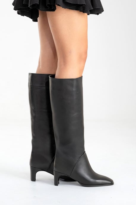 Taly Leder Blockabsatz Kniehoher Stiefel (Damen) - Image 6