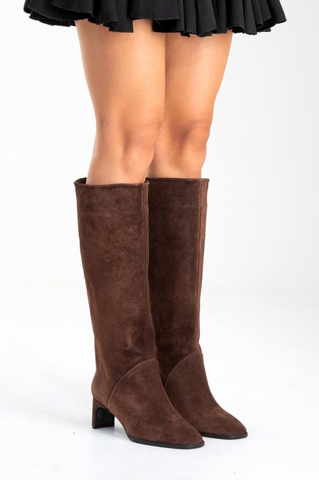 Taly Leder Blockabsatz Kniehoher Stiefel (Damen) - Image 5