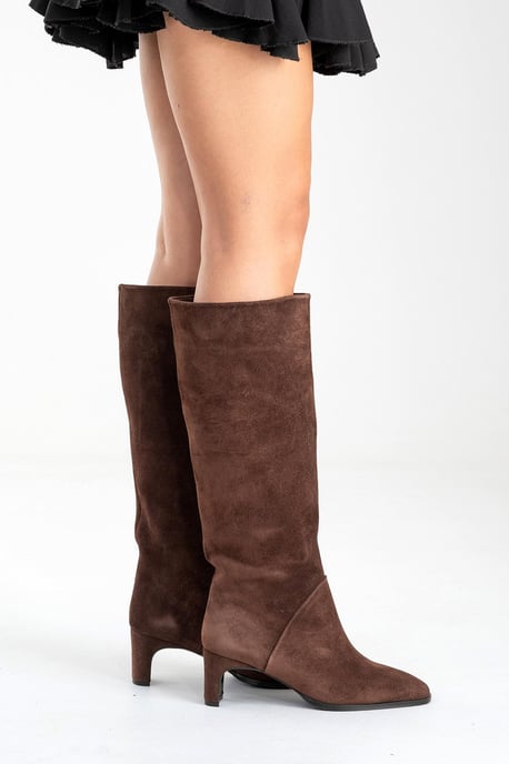 Taly Leder Blockabsatz Kniehoher Stiefel (Damen) - Image 6