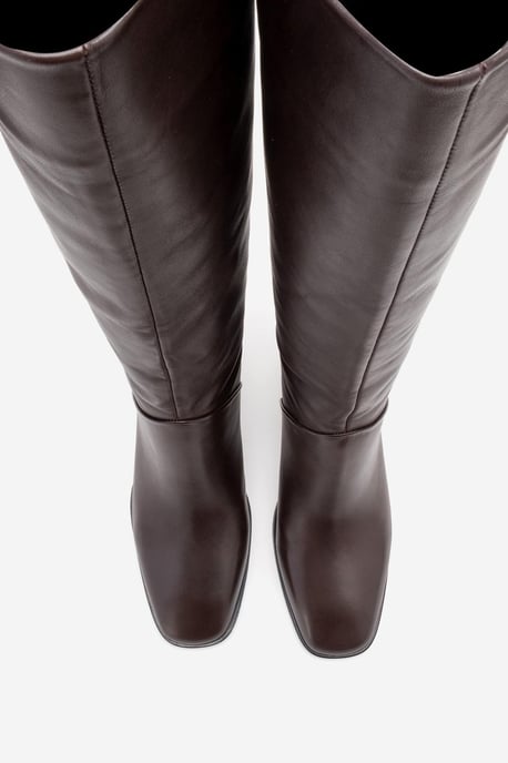 Taly Leder Blockabsatz Kniehoher Stiefel (Damen) - Image 3