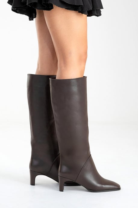 Taly Leder Blockabsatz Kniehoher Stiefel (Damen) - Image 5