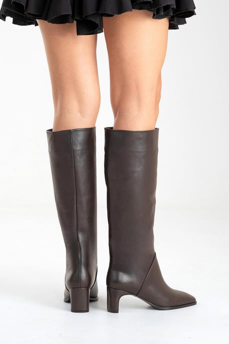 Taly Leder Blockabsatz Kniehoher Stiefel (Damen) - Image 6