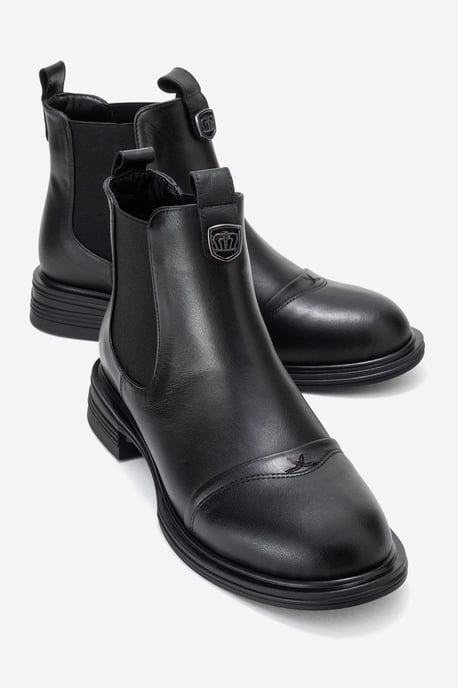 Sidney Leder Chelsea-Boot mit Schnalle - Image 2