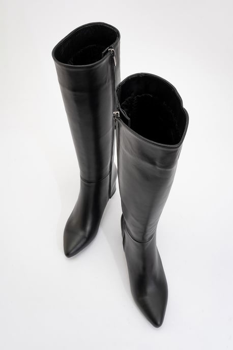 Sejas Leder Blockabsatz Knieholer Stiefel (Damen) - Image 6