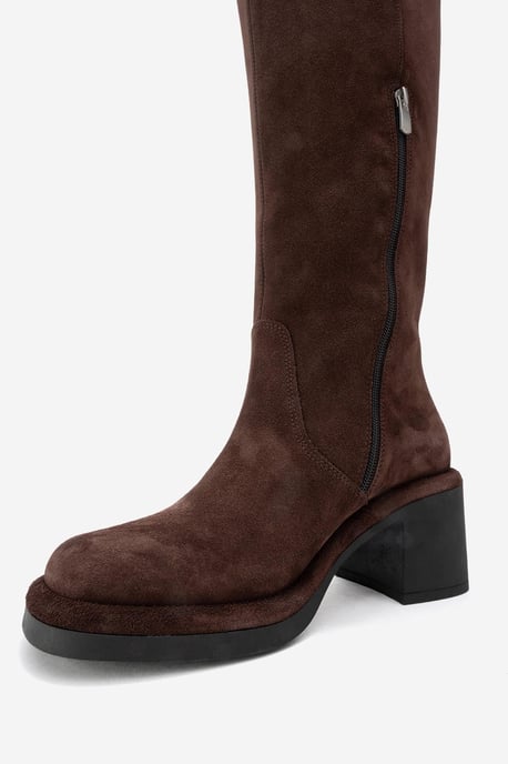 Fros Leder Kniehoch Stiefel (Damen) - Image 4