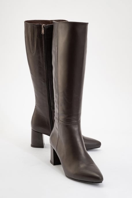 Sejas Leder Blockabsatz Knieholer Stiefel (Damen) - Image 1