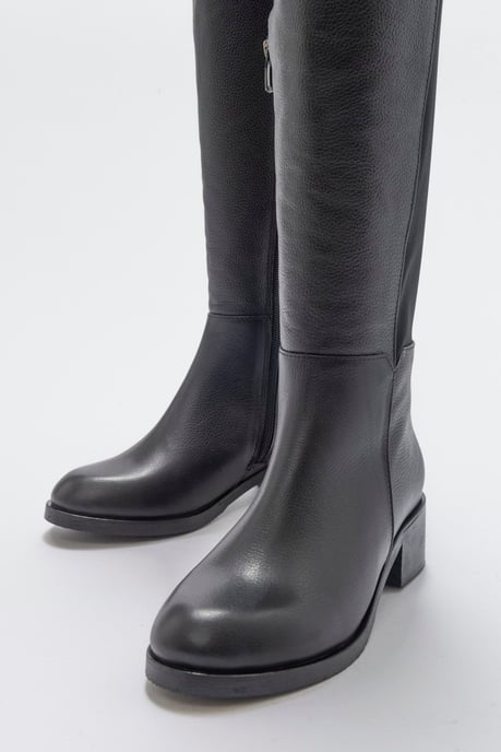 Cassie Leder Knieholer Stiefel - Image 2