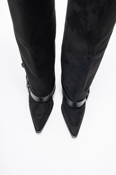 Elva Schnallenriemen Kniehoher Stiefel (Damen) - Image 3