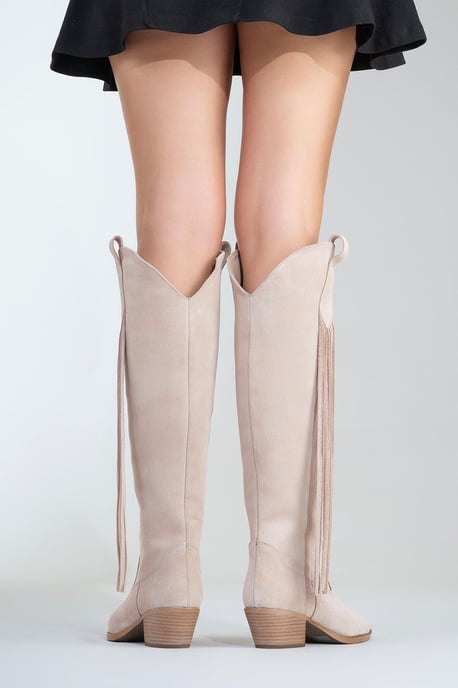 Rios Leder Fransen Kniehoher Stiefel - Image 5