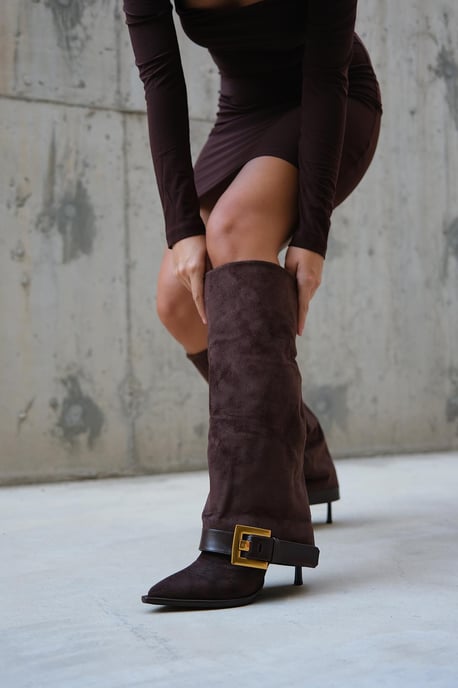 Elva Schnallenriemen Kniehoher Stiefel (Damen) - Image 3