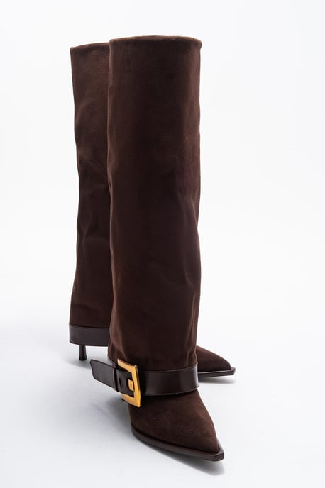 Elva Schnallenriemen Kniehoher Stiefel (Damen) - Image 4