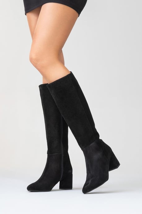 Sejas Leder Blockabsatz Knieholer Stiefel (Damen) - Image 2