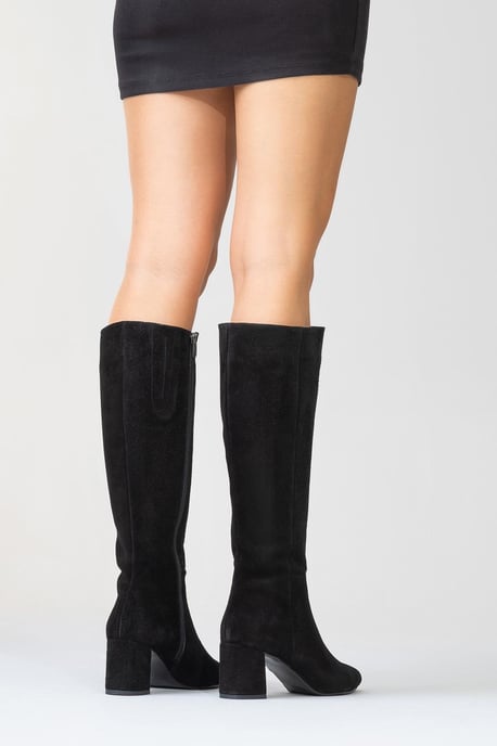 Sejas Leder Blockabsatz Knieholer Stiefel (Damen) - Image 4