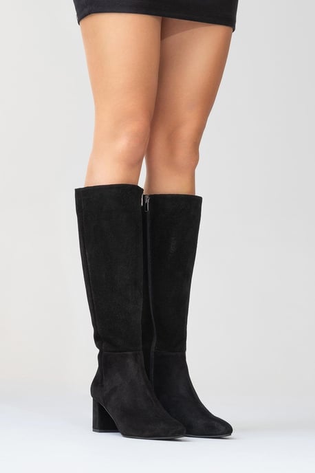 Sejas Leder Blockabsatz Knieholer Stiefel (Damen) - Image 6