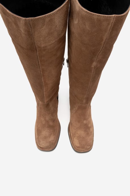 Fros Leder Kniehoch Stiefel (Damen) - Image 3
