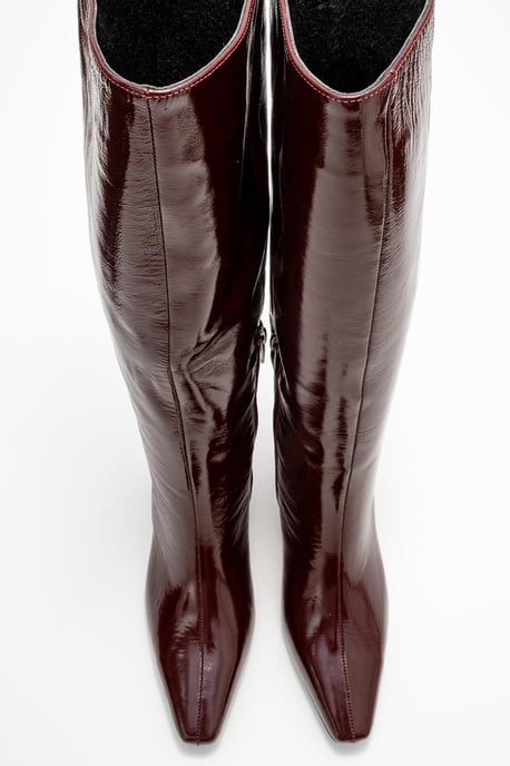 Velencia Leder Kniehoch Stiefel - Image 3