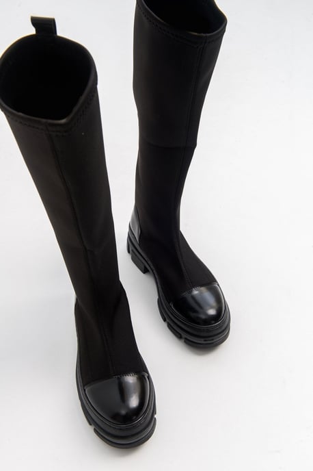 Bella Stretch Scuba Kniehoher Stiefel - Image 2